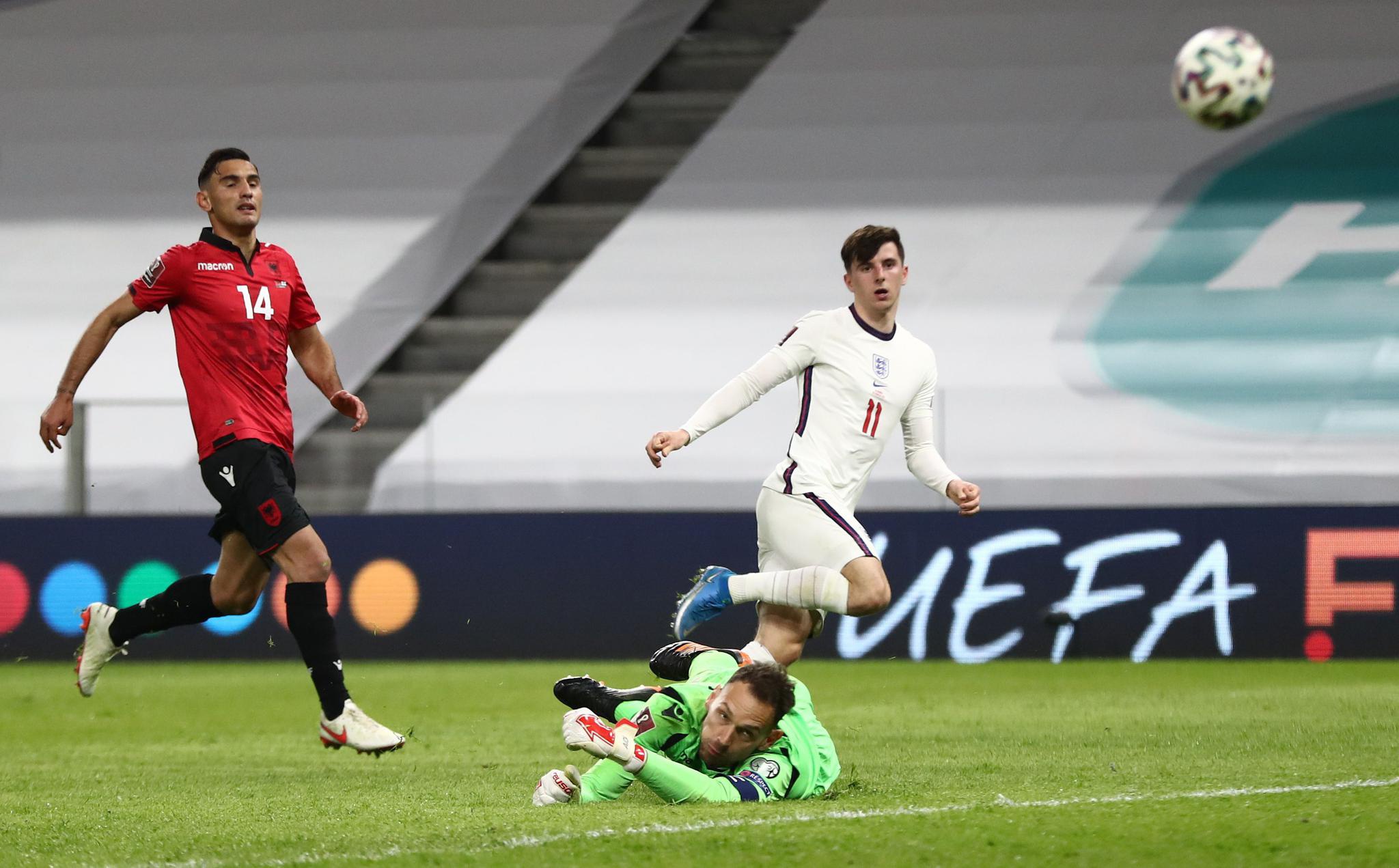 英格兰队对阵阿尔巴尼亚队,备战全力以赴 英格兰队对阵阿尔巴尼亚队,备战全力以赴